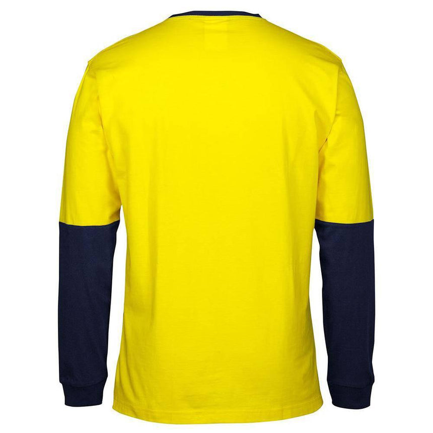 Hi Vis Long Sleeve Crew Neck T Shirt T Shirts JB's Wear