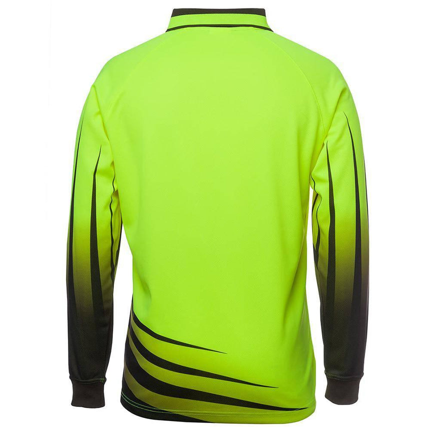 Hi Vis Long Sleeve Rippa Sub Polo Polos JB's Wear