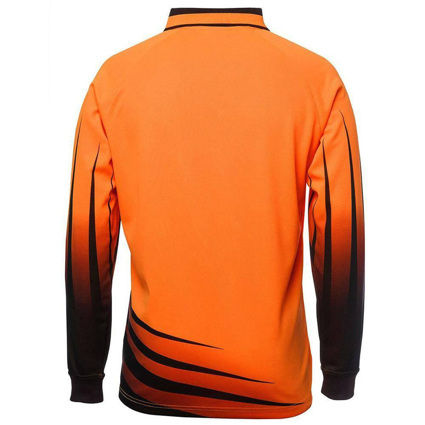 Hi Vis Long Sleeve Rippa Sub Polo Polos JB's Wear