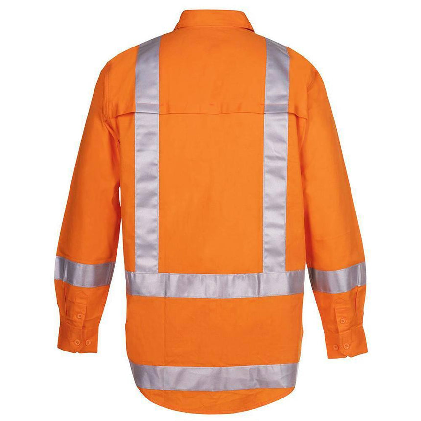 Hi Vis Long Sleeve Taped Shirt Shirts JB's Wear