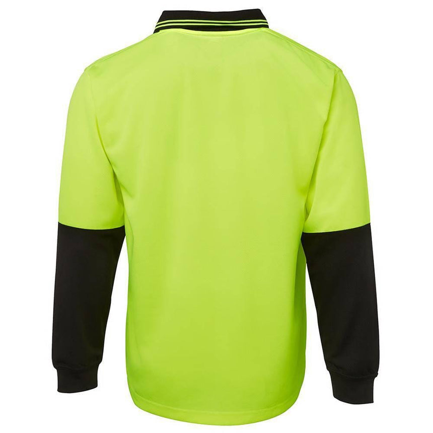 Hi Vis Long Sleeve Trad Polo Polos JB's Wear