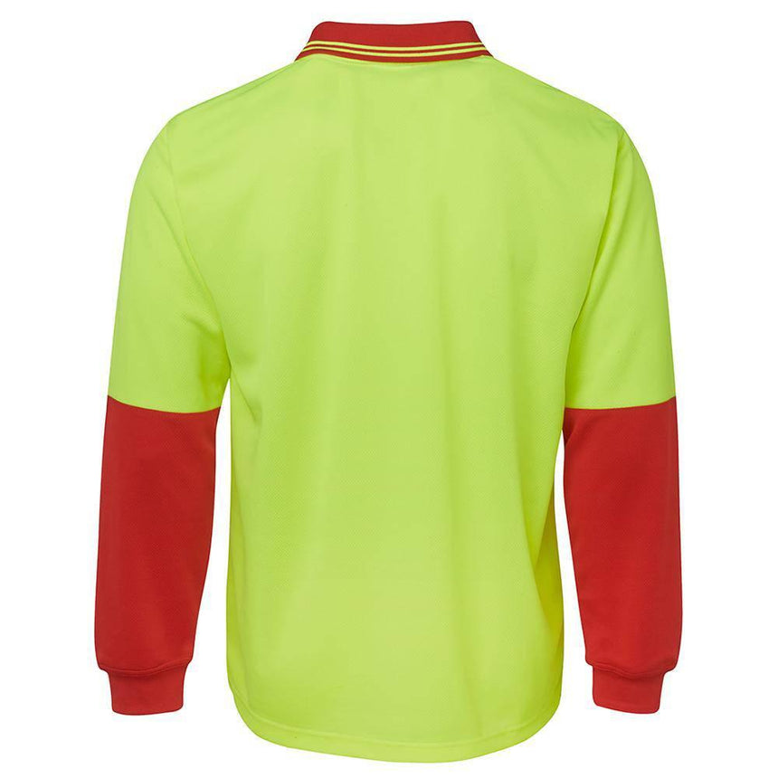 Hi Vis Long Sleeve Trad Polo Polos JB's Wear