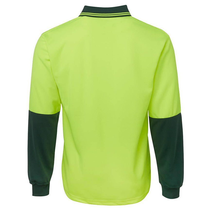 Hi Vis Long Sleeve Trad Polo Polos JB's Wear