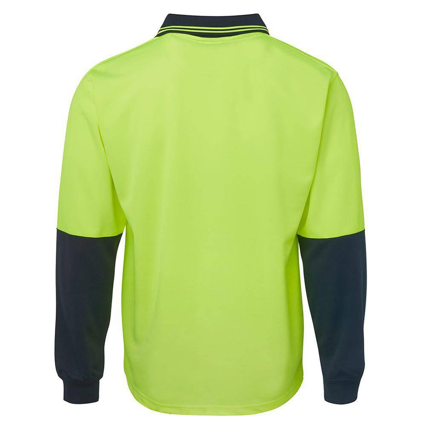 Hi Vis Long Sleeve Trad Polo Polos JB's Wear