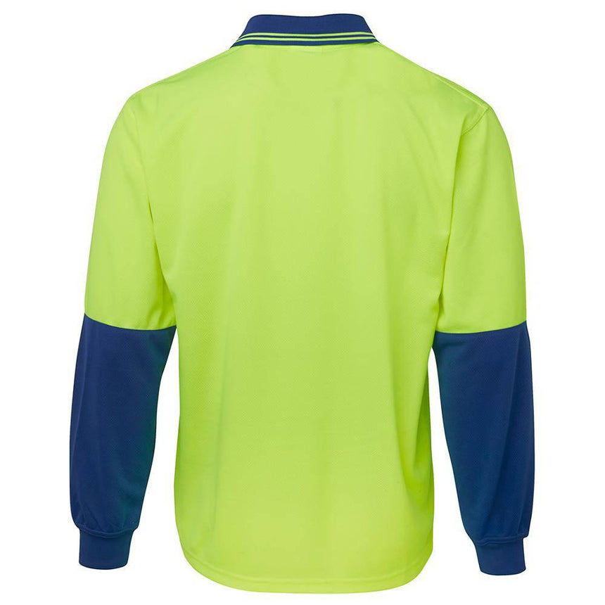 Hi Vis Long Sleeve Trad Polo Polos JB's Wear