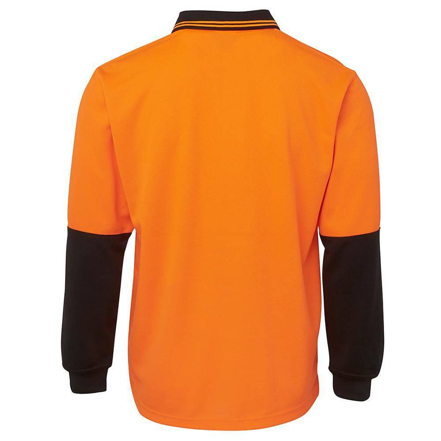 Hi Vis Long Sleeve Trad Polo Polos JB's Wear
