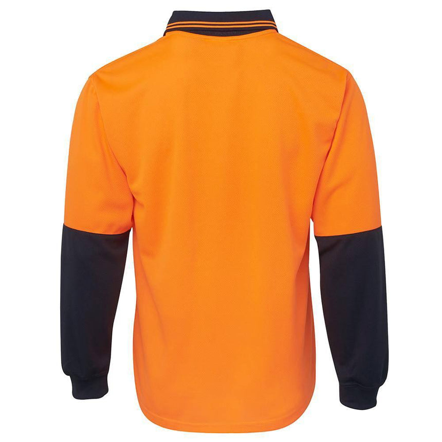Hi Vis Long Sleeve Trad Polo Polos JB's Wear