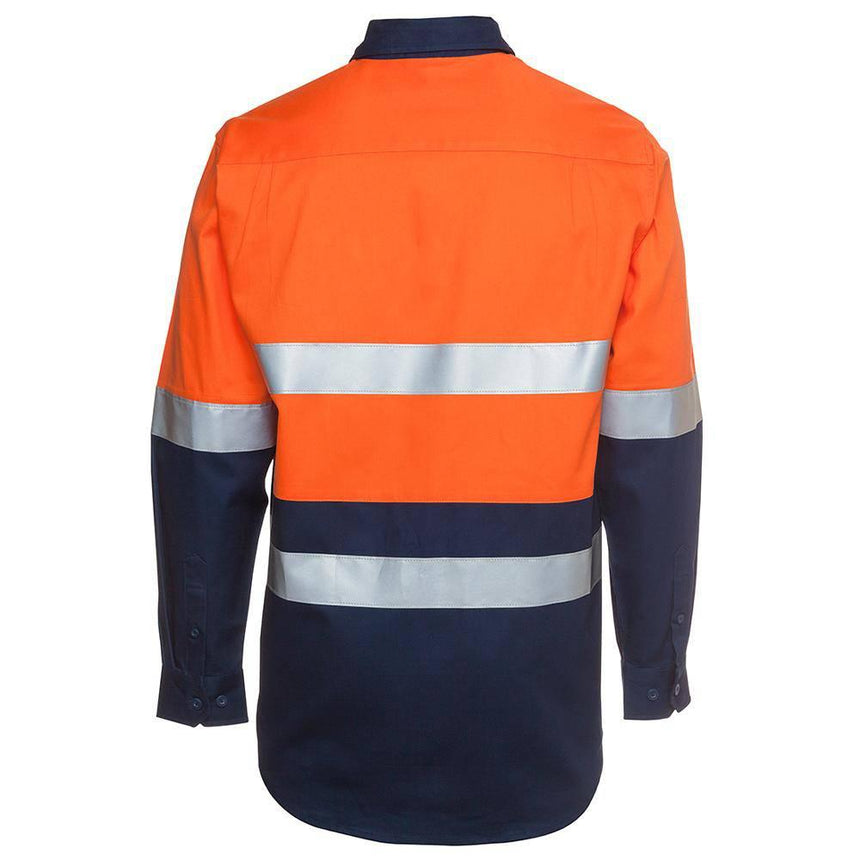 Hi Vis Long Sleeve Yellow Taped Shirt Shirts JB's Wear