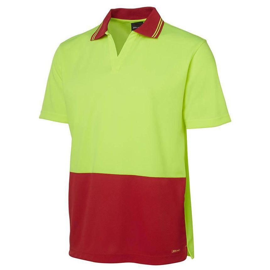 Hi Vis S/S Non Button Polo Polos JB's Wear