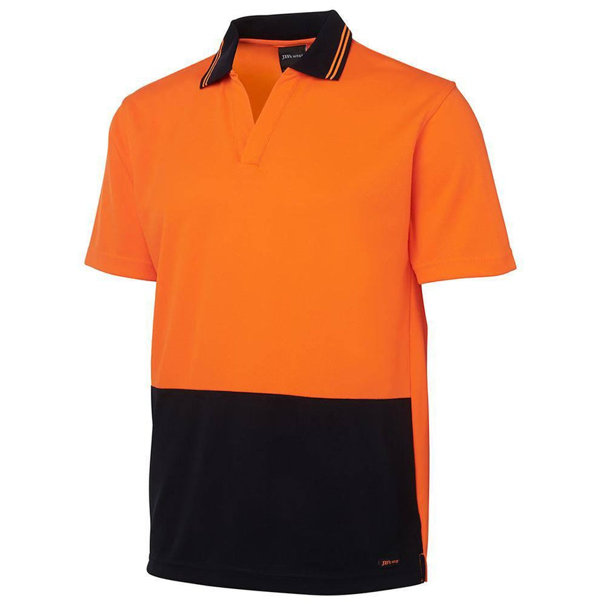 Hi Vis S/S Non Button Polo Polos JB's Wear