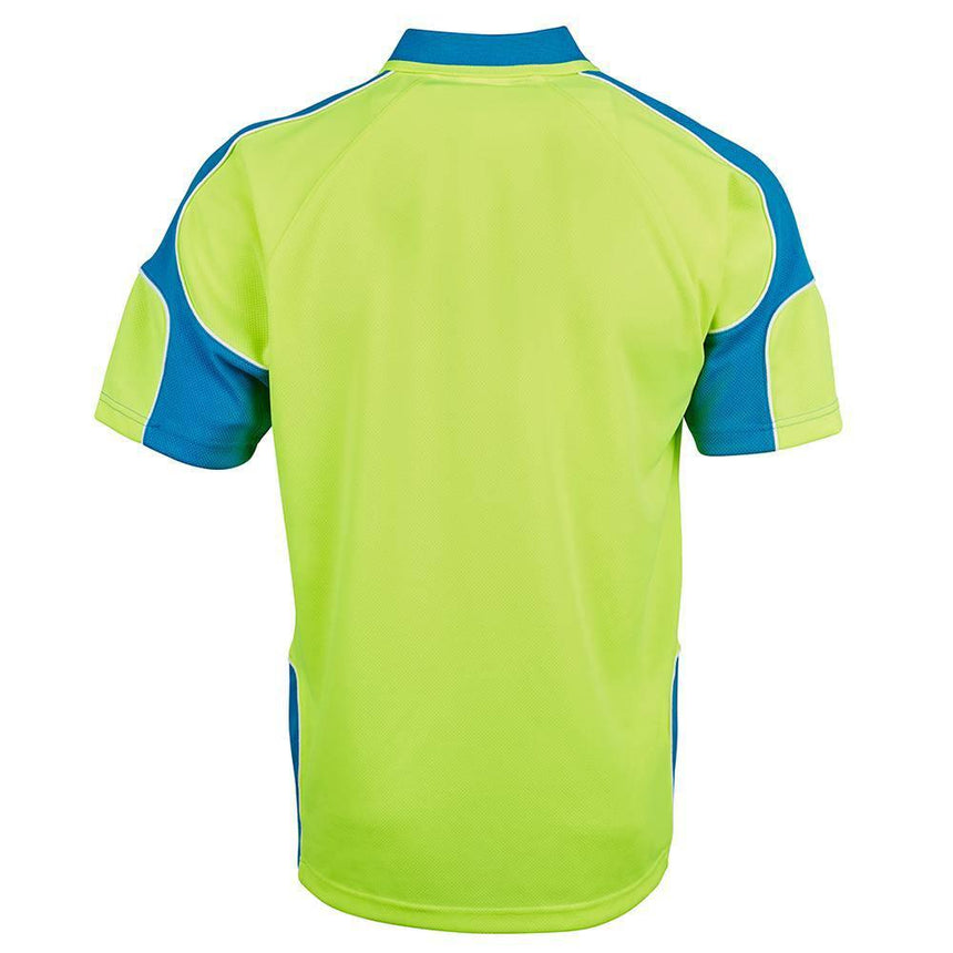 Hi Vis Short Sleeve Arm Panel Polo Polos JB's Wear