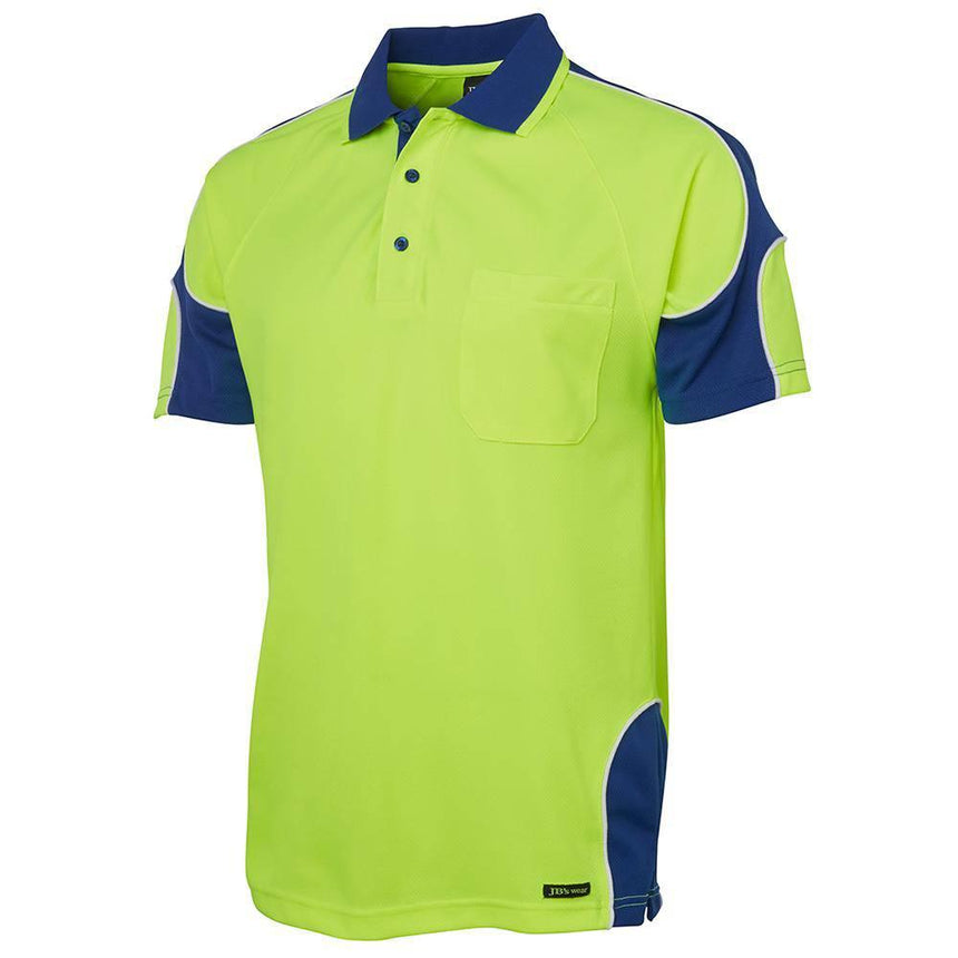 Hi Vis Short Sleeve Arm Panel Polo Polos JB's Wear
