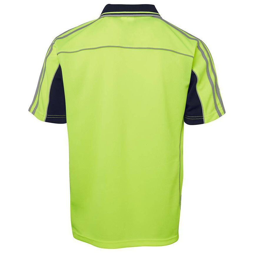 Hi Vis Short Sleeve Arm Panel Polo Polos JB's Wear
