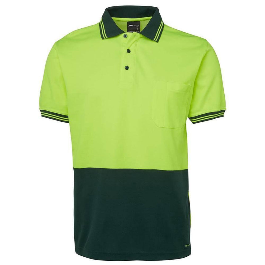 Hi Vis Short Sleeve Cotton Polo Polos JB's Wear
