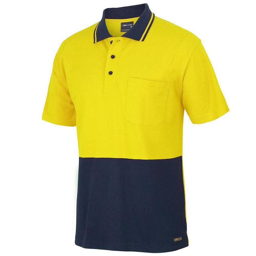 Hi Vis Short Sleeve Cotton Polo Polos JB's Wear