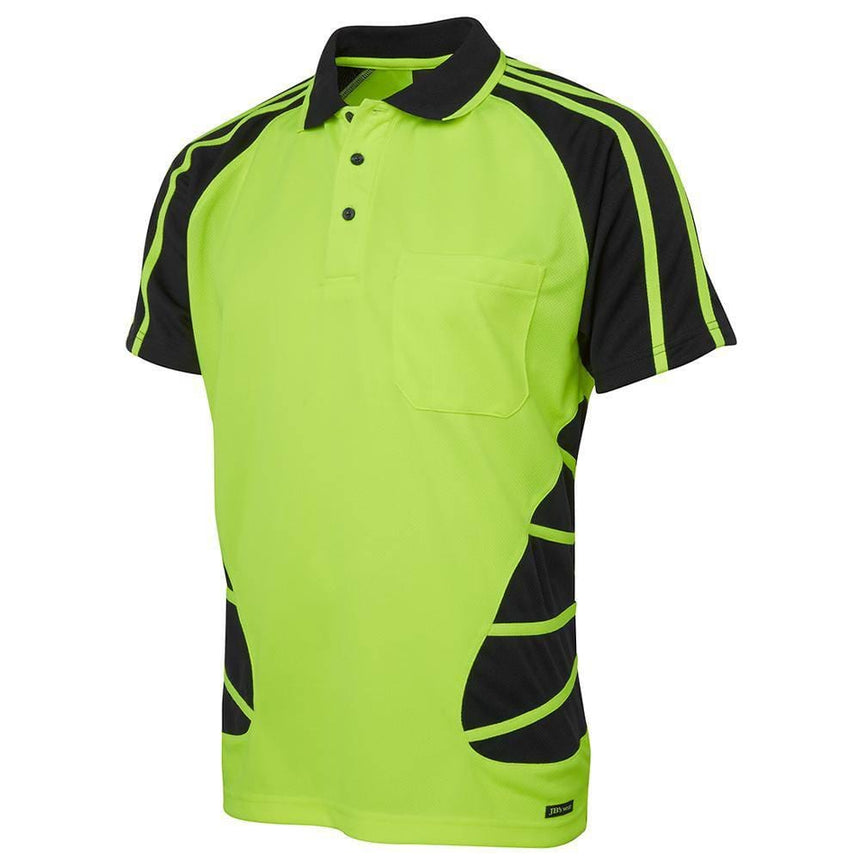 Hi Vis Short Sleeve Spider Polo Polos JB's Wear