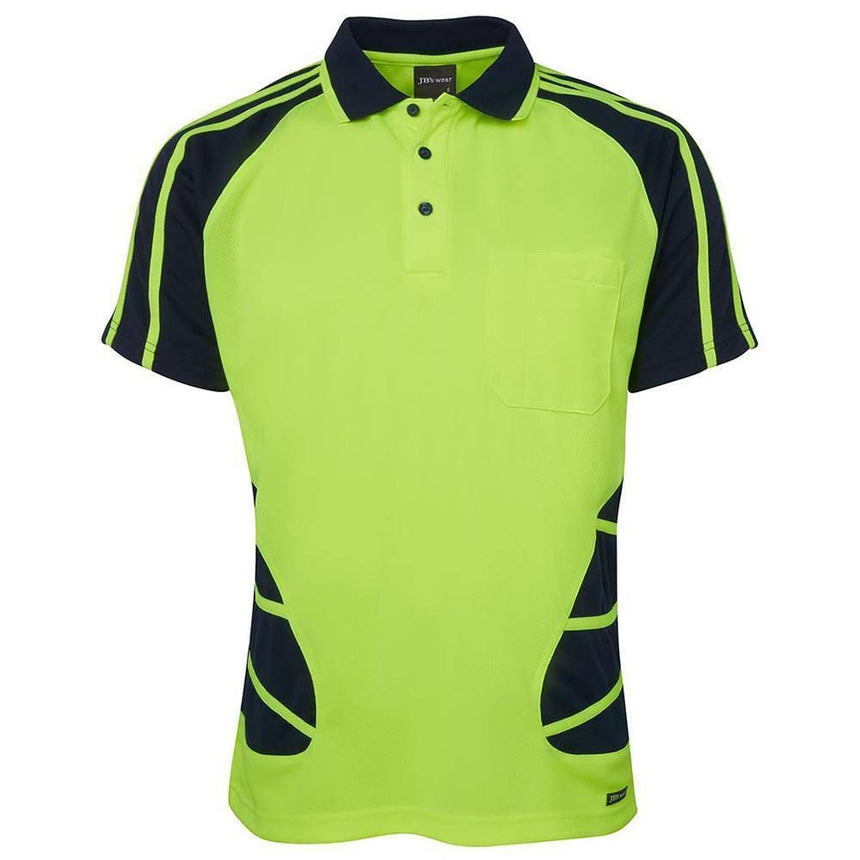 Hi Vis Short Sleeve Spider Polo Polos JB's Wear