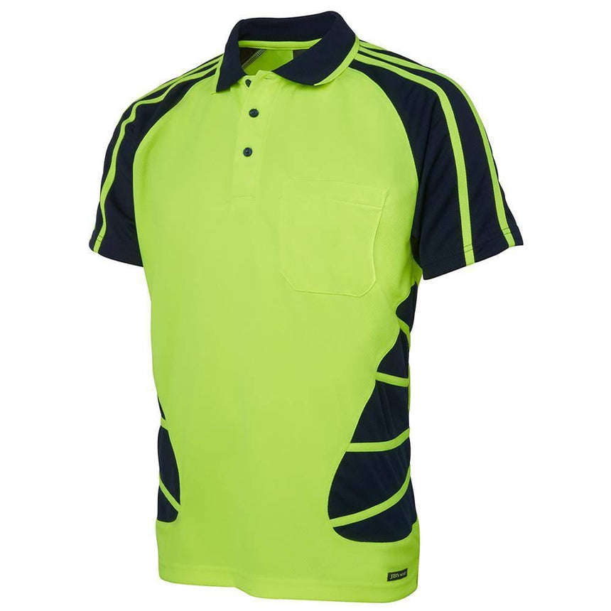 Hi Vis Short Sleeve Spider Polo Polos JB's Wear