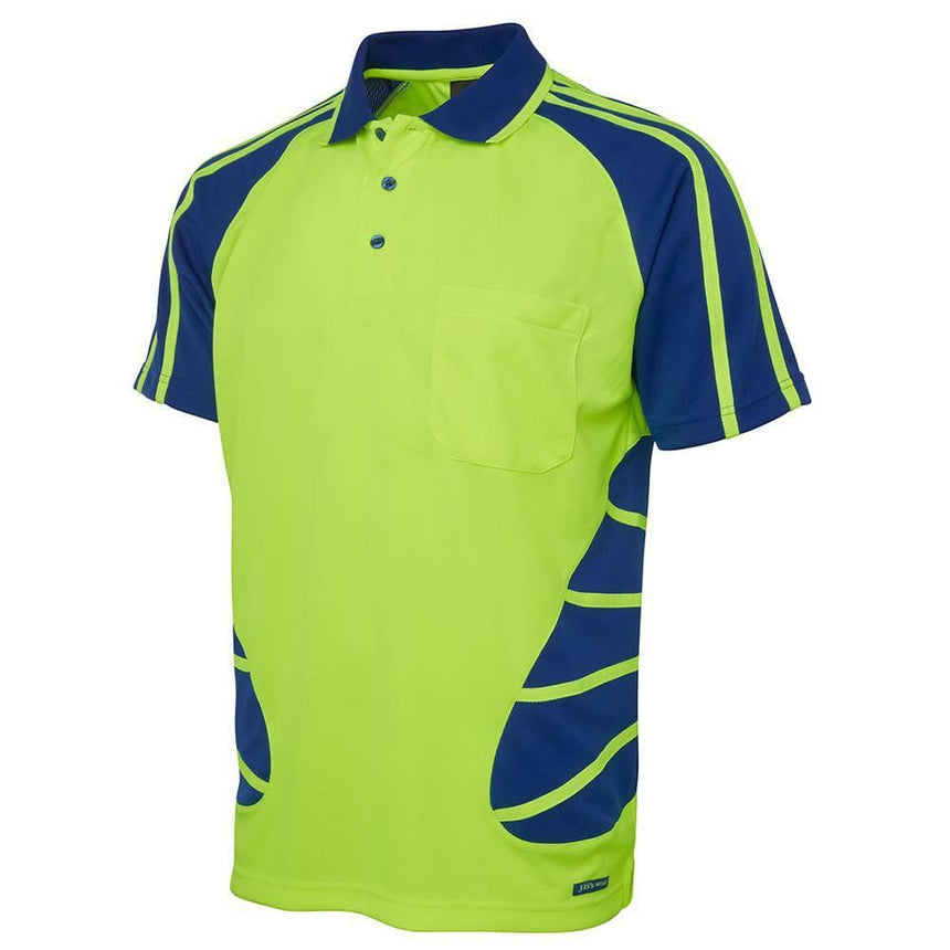 Hi Vis Short Sleeve Spider Polo Polos JB's Wear