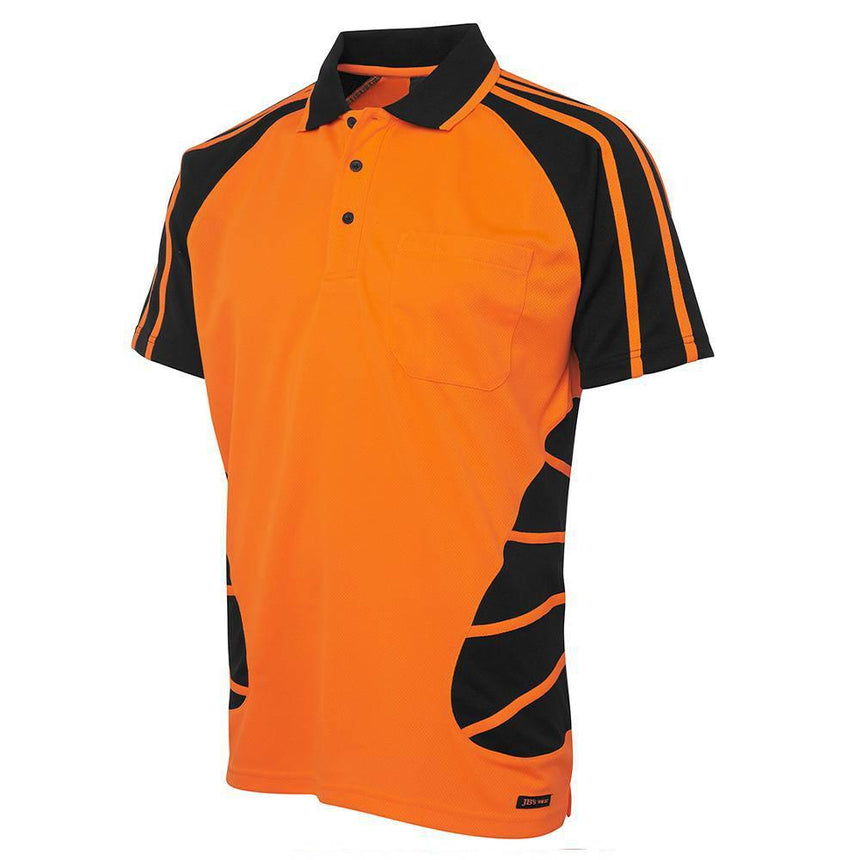 Hi Vis Short Sleeve Spider Polo Polos JB's Wear