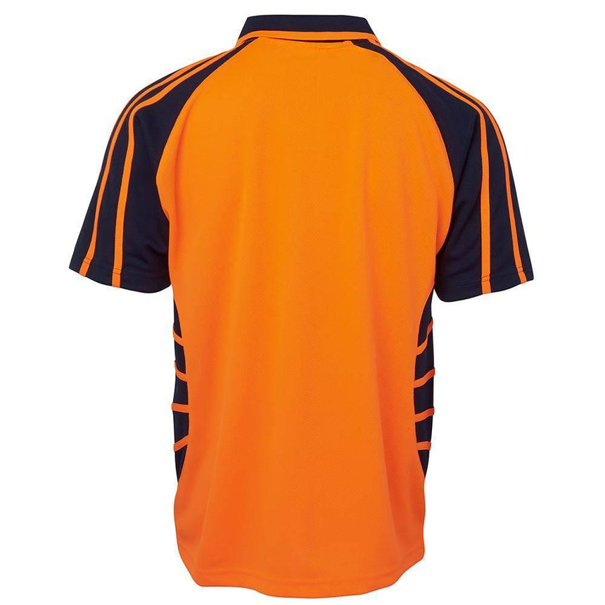 Hi Vis Short Sleeve Spider Polo Polos JB's Wear