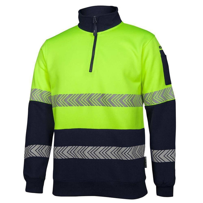 Hi Vis ½ Zip Segmented Tape Fleece Sweaters JB's Wear