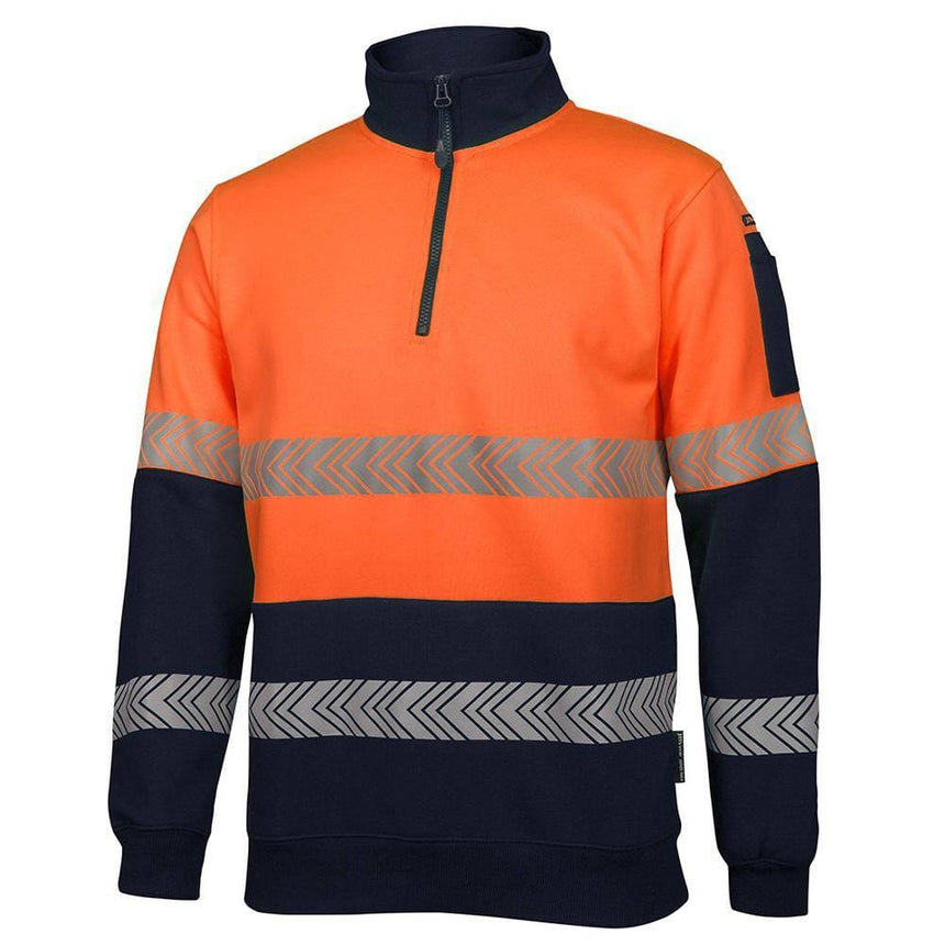 Hi Vis ½ Zip Segmented Tape Fleece Sweaters JB's Wear
