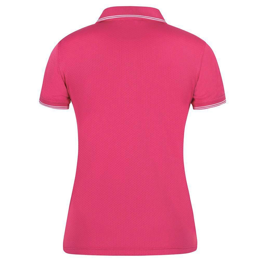 Ladies Jacquard Contrast Polo Polos JB's Wear