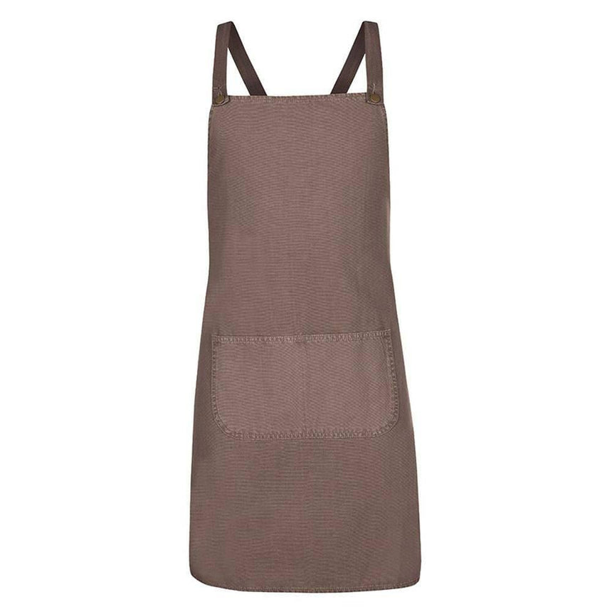Cross Back Canvas Apron (Without Straps) Aprons JB's Wear Latte