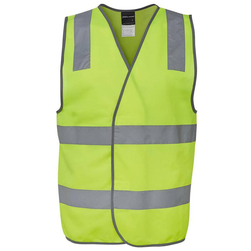Hi Vis (D+N) Safety Vest Vests JB's Wear Lime 2XS