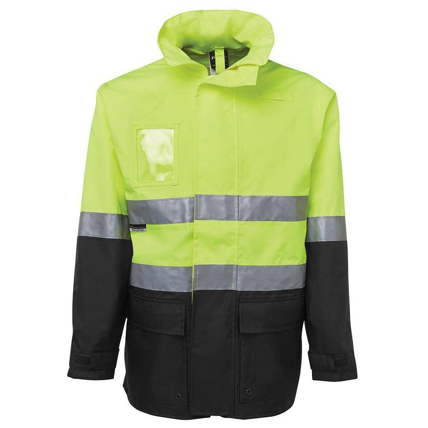 Hi Vis (D+N) Long Line Jacket Jackets JB's Wear Lime/Black S