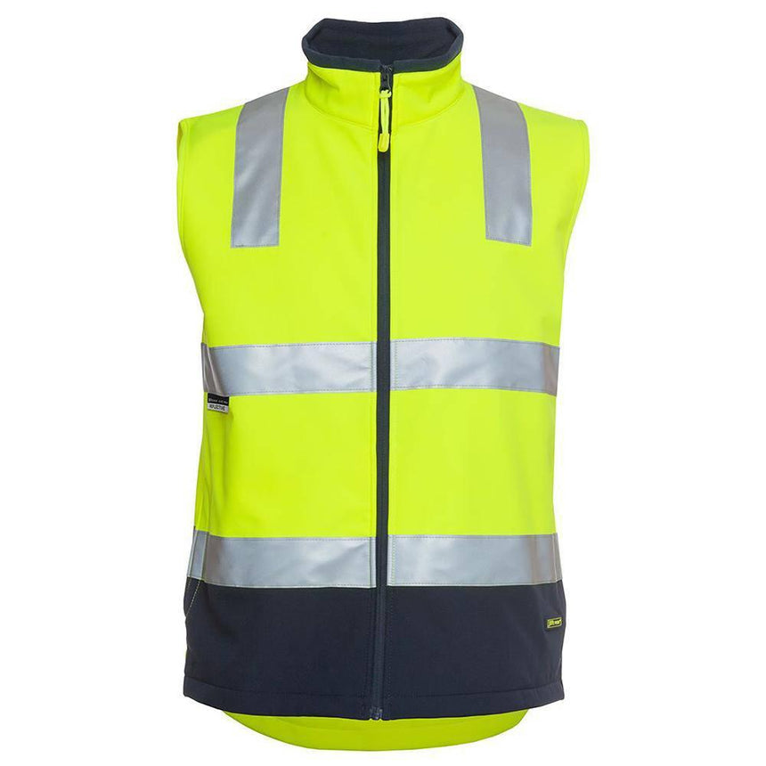 Hi Vis |D+N| Softshell Vest Vests JB's Wear Lime/Charcoal XS