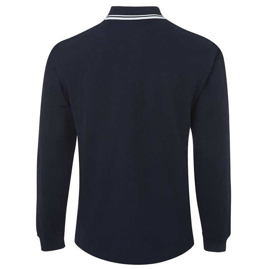 Long Sleeve Contrast Polo Polos JB's Wear