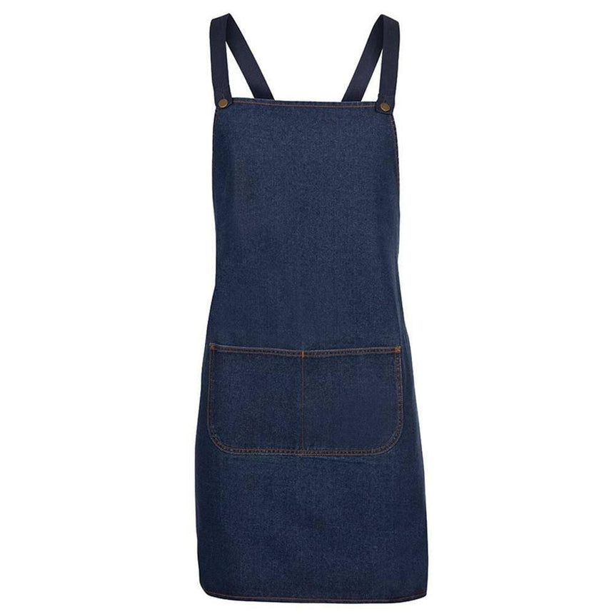 Cross Back Denim Apron (Without Straps) Aprons JB's Wear Navy