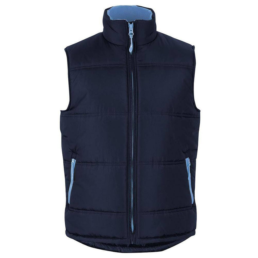 Puffer Contrast Vest Vests JB's Wear Navy/Blue 2XS