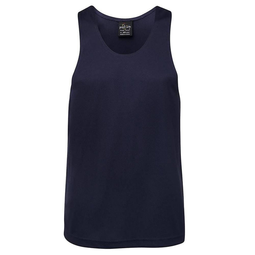 Poly Singlet Singlets JB's Wear Navy S