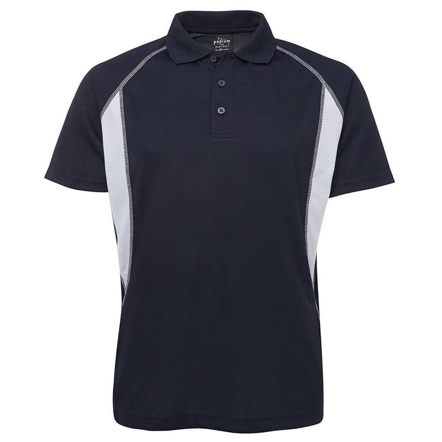 Insert Polyester Polo Polos JB's Wear Navy/White S