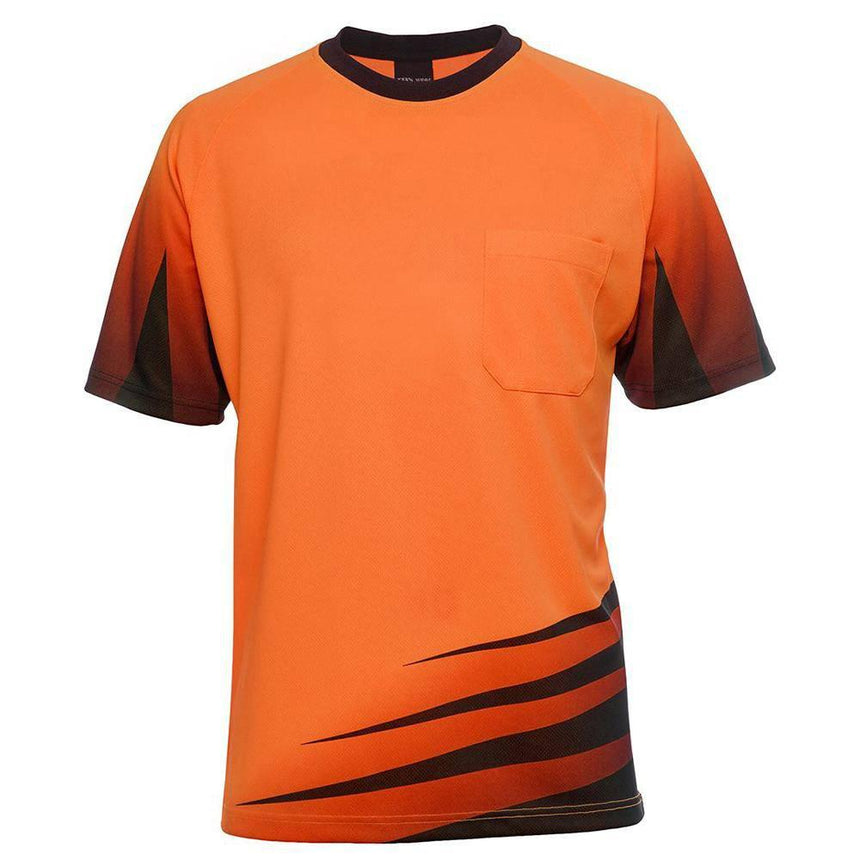 Hi Vis Rippa Sub Tee T Shirts JB's Wear Orange/Black XS