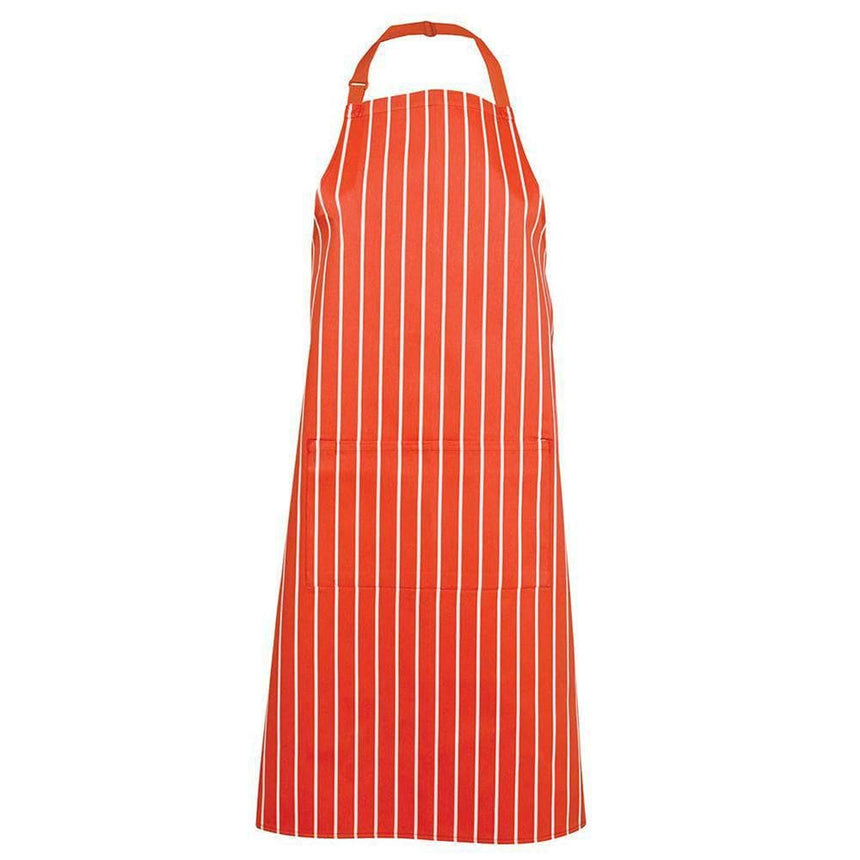 Bib Striped Apron With Pocket Aprons JB's Wear
