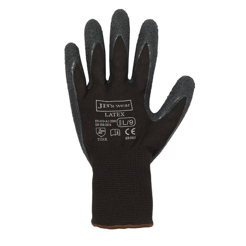 Black Latex Glove (12 Pack) Gloves JB's Wear S