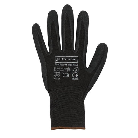 Premium Black Nitrile Breathable Glove (12 Pack) Gloves JB's Wear S  