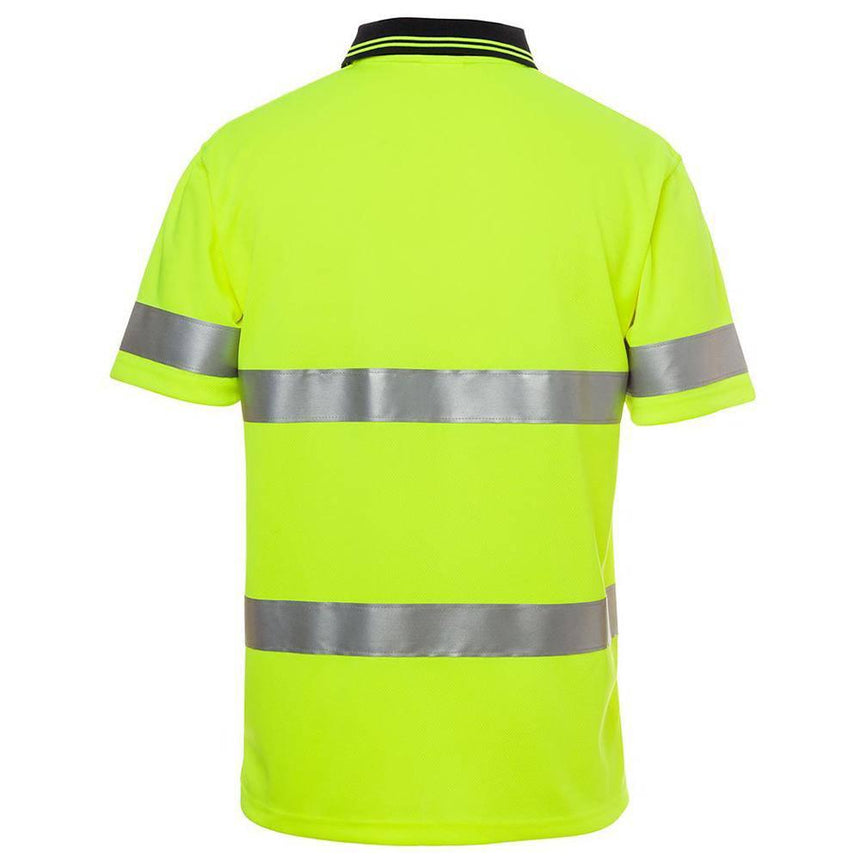 Taped Hi Vis Short Sleeve Traditional Polo Polos JB's Wear