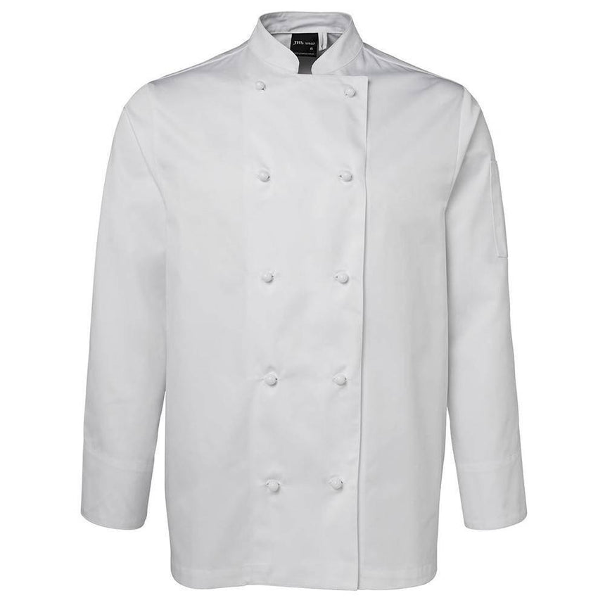 Long Sleeve Unisex Chefs Jacket Chef Jackets JB's Wear White 2XS