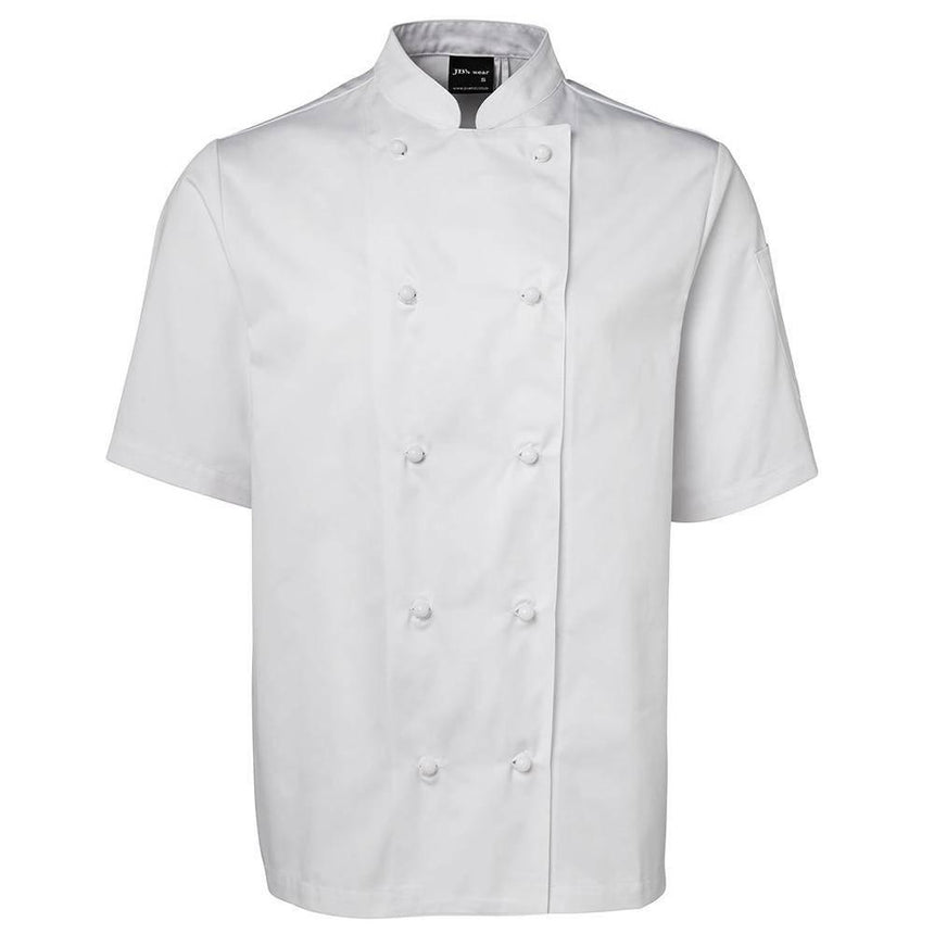 Short Sleeve Unisex Chefs Jacket Chef Jackets JB's Wear White 2XS