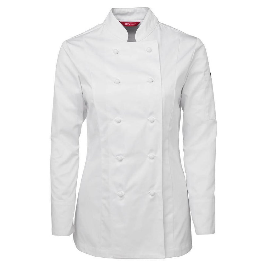 Ladies Long Sleeve Chef's Jacket Chef Jackets JB's Wear White 6