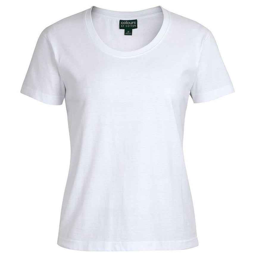 C of C Ladies Comfort Crew Neck Tee T Shirts JB's Wear White 8