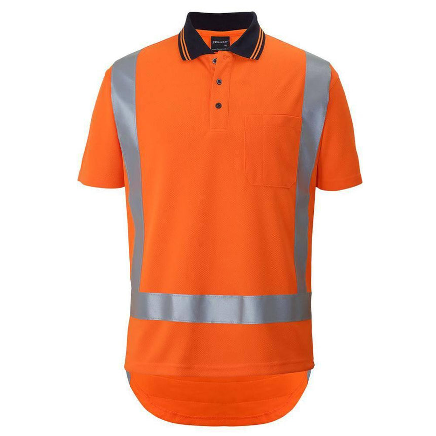 Hi Vis (D+N) S/S Non Cuff TTMC-W17 Traditional Polo Polos JB's Wear XS
