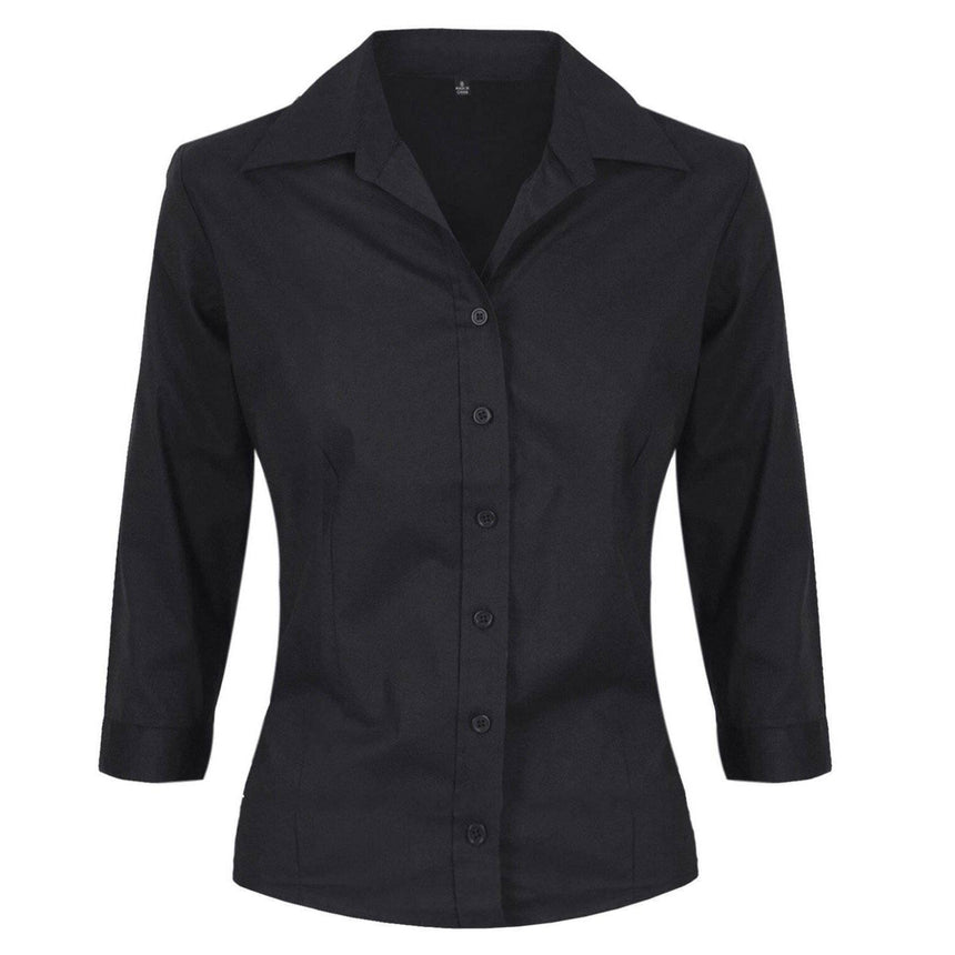 Ladies Blouse Shirt in Black Shirts Jeridu