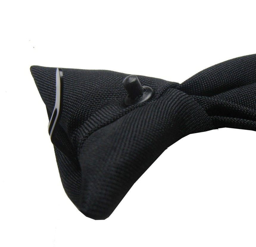 Men's Black Clip On Tie 2 Ties Ties Jeridu