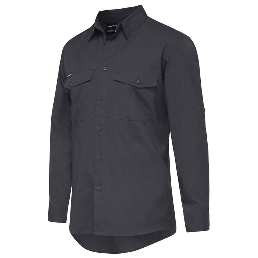 Workcool Long Sleeve 2 Shirt Shirts KingGee 2XS Charcoal